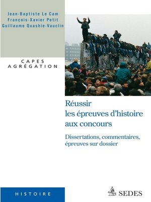 cover image of Réussir les épreuves d'histoire aux concours